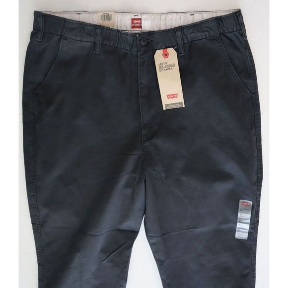 Levi's A10410003 Men's Sz XL Black XX Chino EZ Taper Stretch Pants $70 - Picture 3 of 8